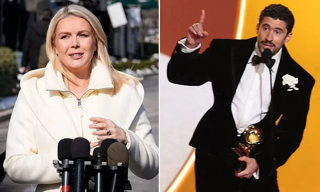 Karoline Leavitt mocks Bad Bunny's ICE meltdown at the Grammys