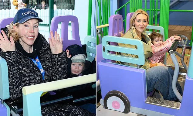 Katherine Ryan and Catherine Tyldesley enjoy day out at Alton Towers