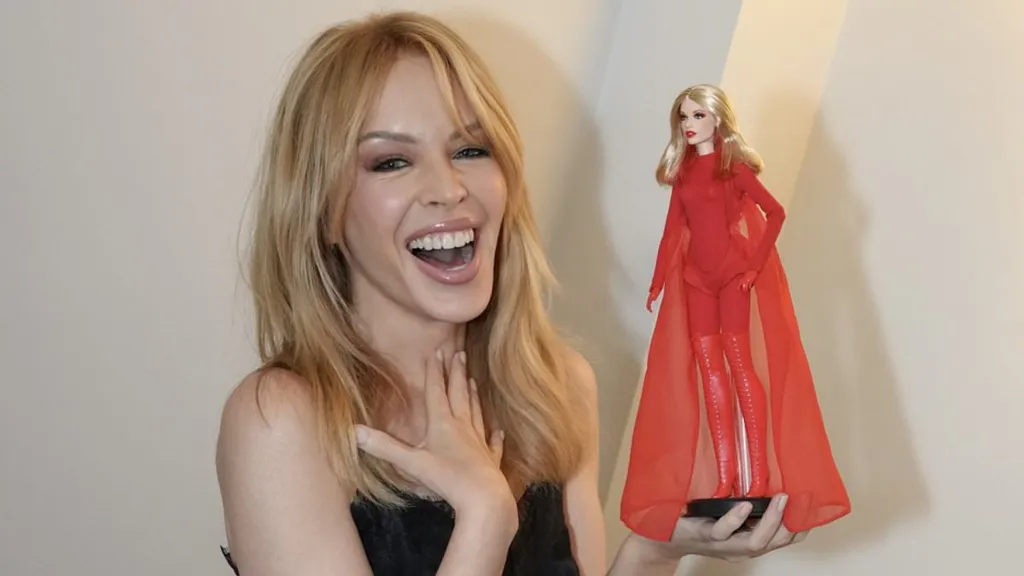 Kylie Minogue launches Padam Padam inspired Barbie Collector Doll