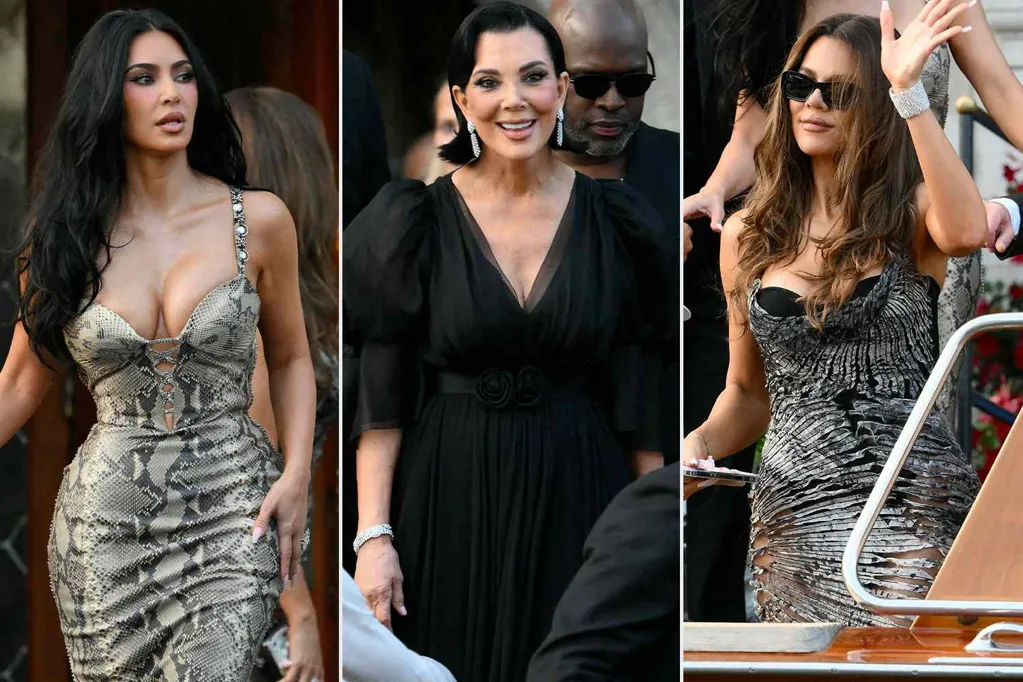 Kim and Khloé Kardashian Turn Heads in Bold Gowns Alongside Kris Jenner at Lauren Sánchez and Jeff Bezos Wedding Kickoff