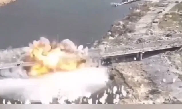 Ukrainian forces 'used British drones to destroy Russian-held bridge'