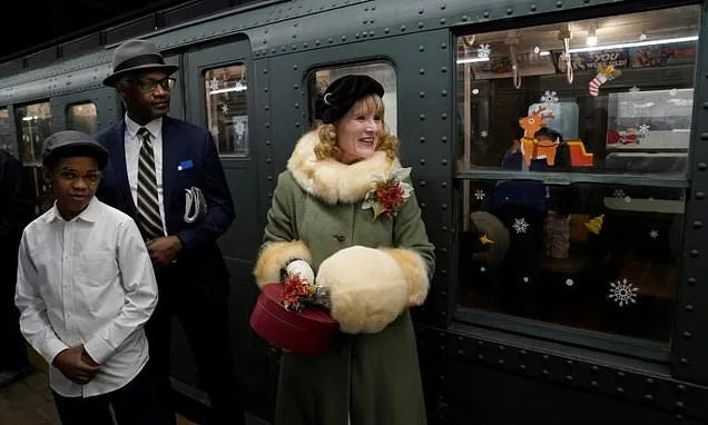 Riding subway cars of 1930s New York, and dressing the part