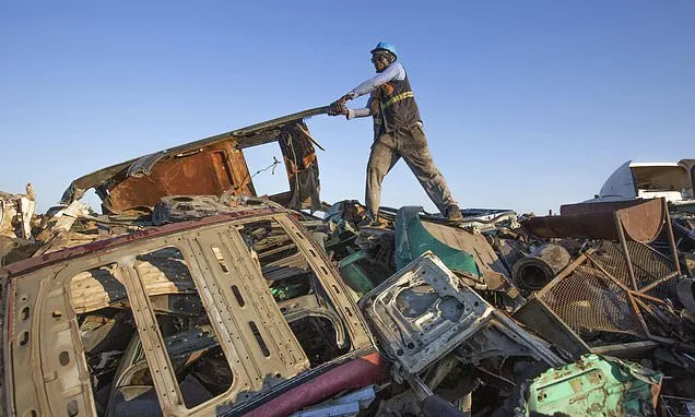 Zimbabwe's scrap metal hunters fight climate change a piece at a time
