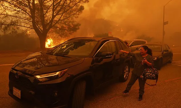 Harrowing escapes from Los Angeles wildfires were made by foot, by...