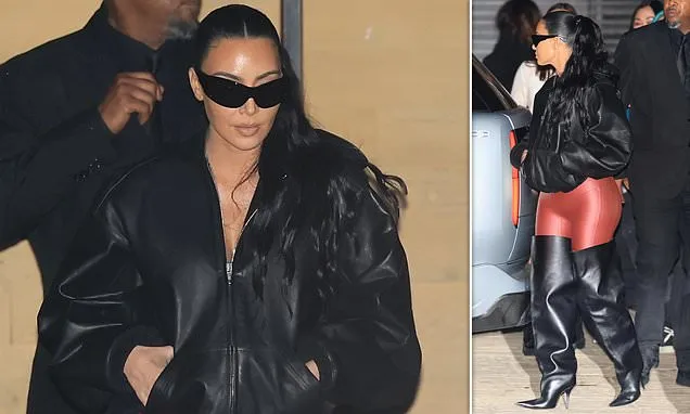 Kim Kardashian rocks bizarre outfit for night out with daughter North