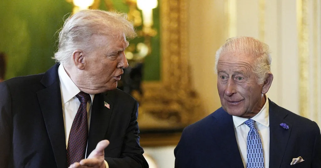 King Charles arriving for visit with Trump to highlight nations' 