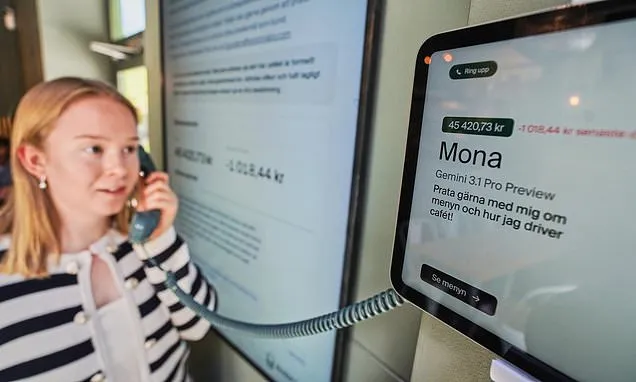 The barista is human but an AI agent runs this experimental Swedish...