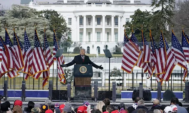 Harris is speaking at the same spot where Trump fanned anger on...