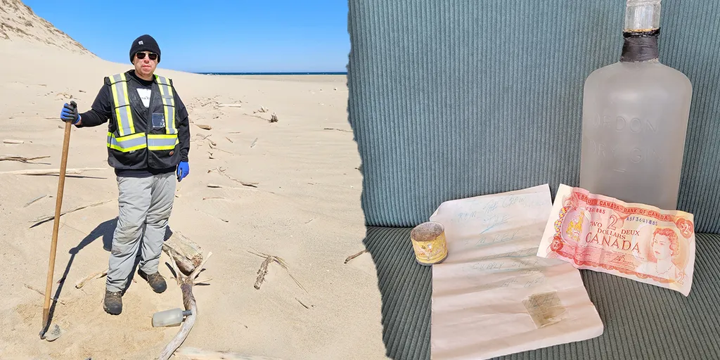 Message in bottle from 1983 washes up on remote island with historical contents intact