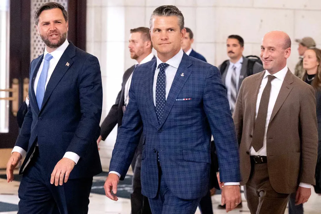 JD Vance, Pete Hegseth and Stephen Miller Get Heckled in Washington, D.C. While Visiting With National Guard Troops