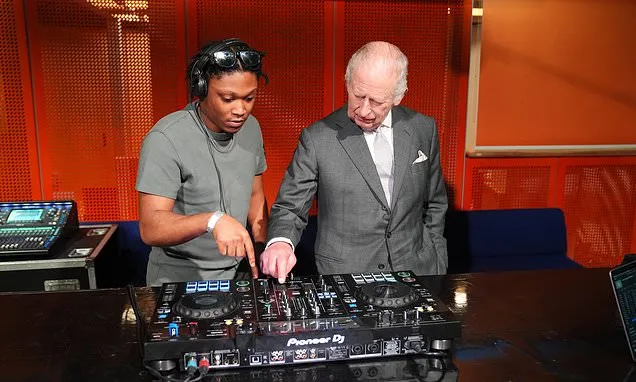 DJ Charles serves up royal remix during visit to arts organisation