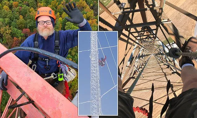 I climb 1,500ft towers for a living: the truth about my pay