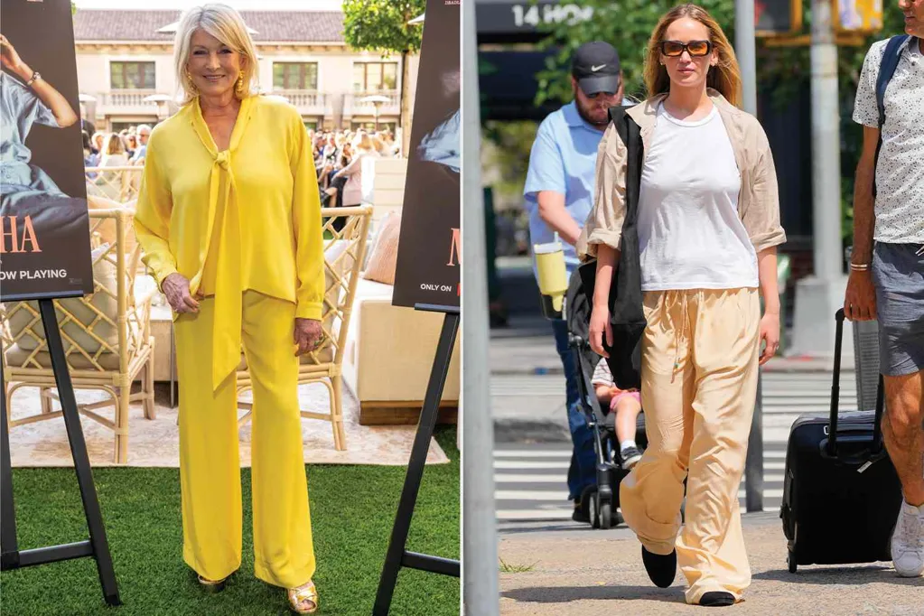 Wide-Leg Pants Are Trending, Thanks to Celebs Like Martha Stewart and Jennifer Lawrence  --  Get a Pair from $23