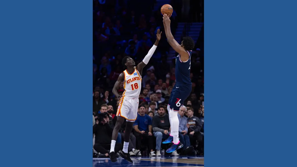 Johnson's 41 and clutch threes in double OT push Hawks past Embiid and the 76ers