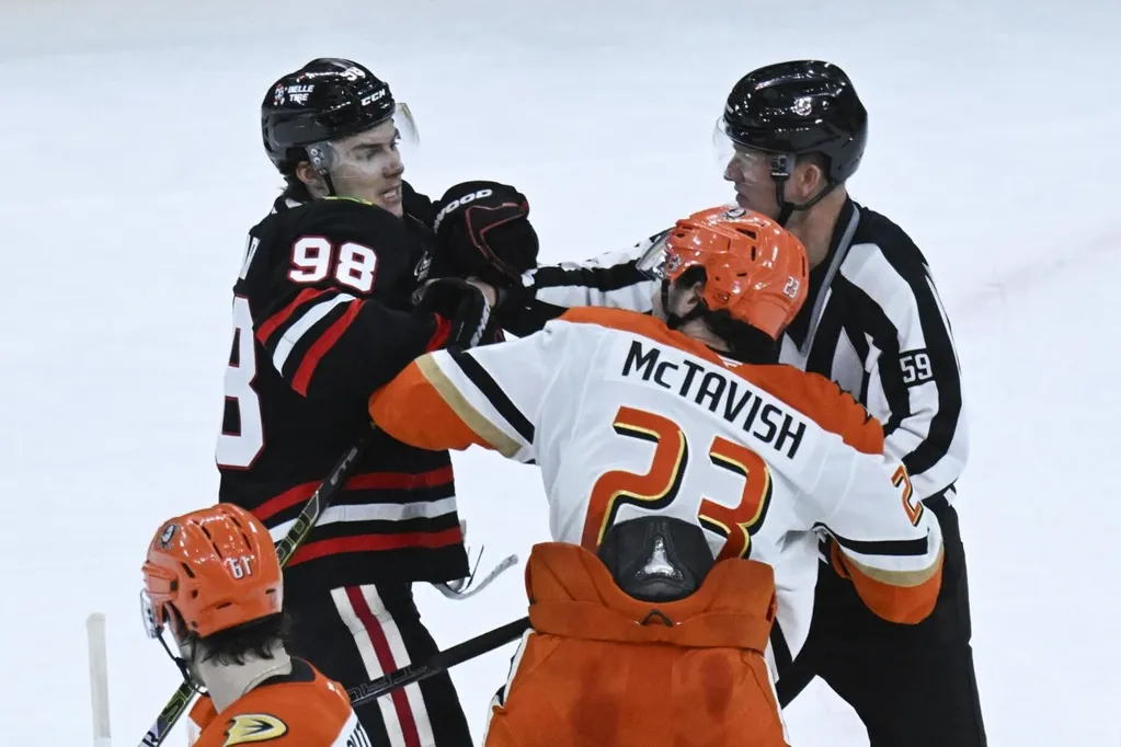 Feisty Connor Bedard propels Blackhawks to comeback win over Ducks