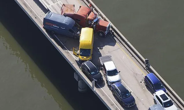 Multiple car crashes close 24-mile-long bridge outside of New...