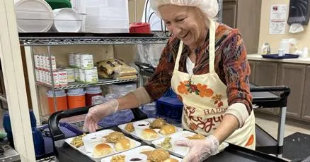 In Danville, camaraderie and a Thanksgiving dinner for 90