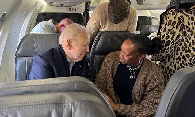 Biden flies commercial from Reagan National Airport and winds up...
