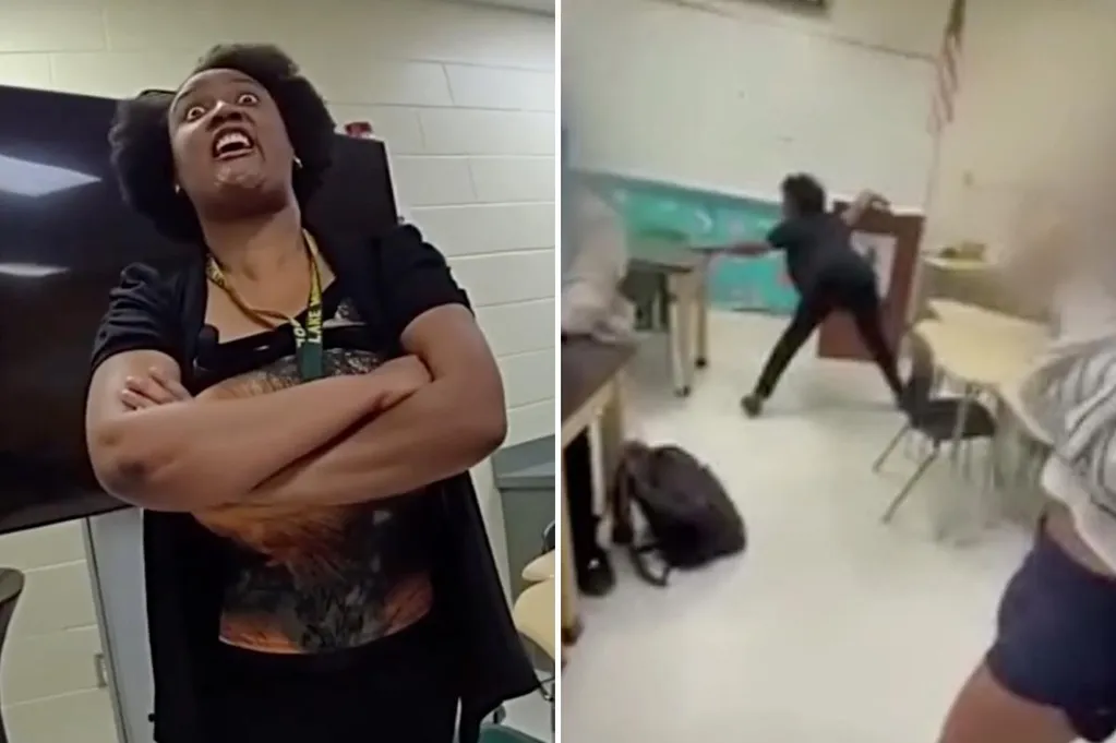 Florida teacher fired after allegedly twerking in class, grabbing student's neck and calling herself 'million-dollar prostitute'