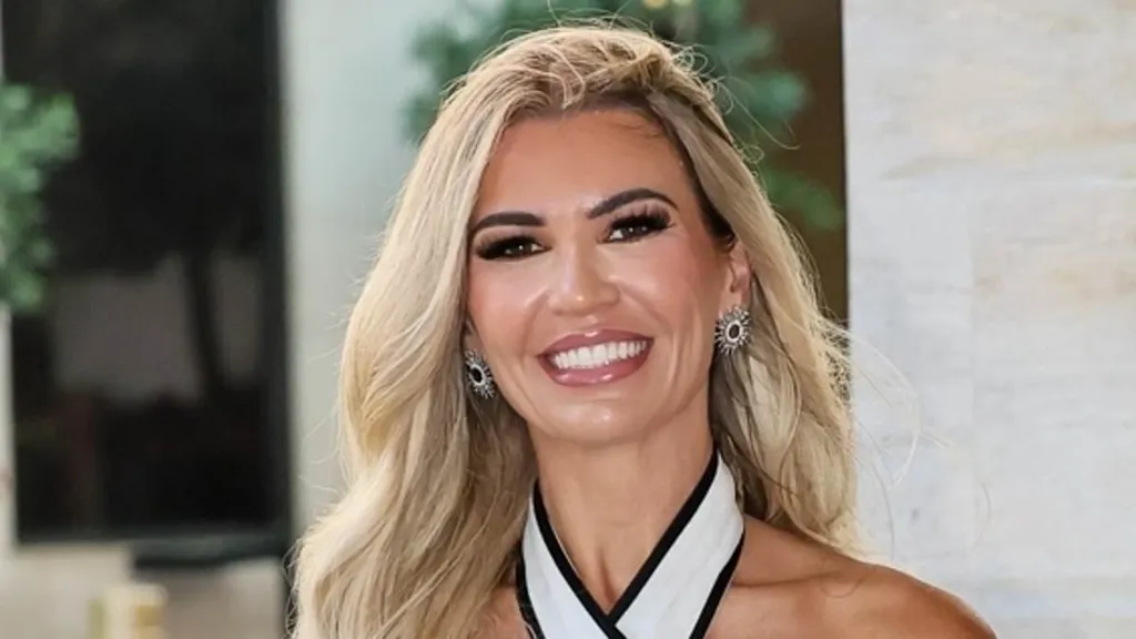 Christine McGuinness puts on a leggy display at the annual TRIC Awards