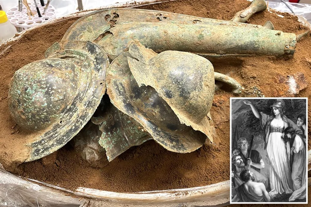 Archaeologists discover stunning ancient battle trumpet in region...