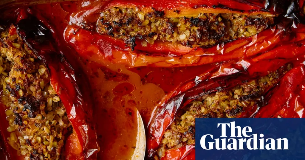 Stuffed peppers and aubergine dip: Sami Tamimi's recipes for savoury Palestinian snacks
