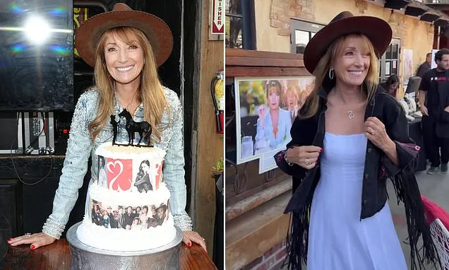 Jane Seymour celebrates her 75th birthday in Western-themed bash