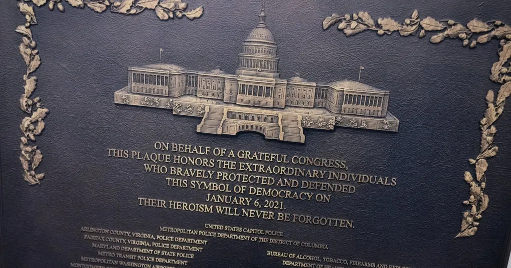 Senate To Hang Long-Delayed Jan. 6 Plaque Honoring Officers