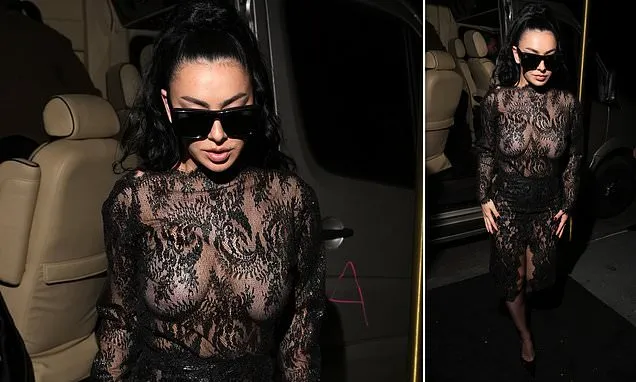 Charli XCX goes braless in daring sheer dress at Met Gala afterparty