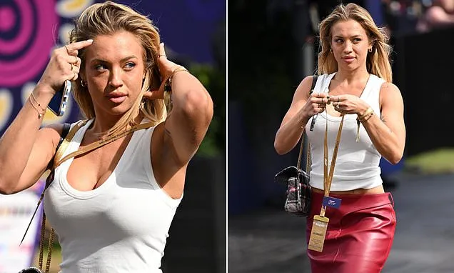 Tammy Hembrow arrives to the 2026 Australian Grand Prix in Melbourne