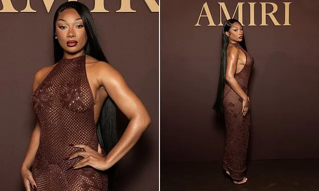 Megan Thee Stallion flashes major sideboob at AMIRI bash amid MFW