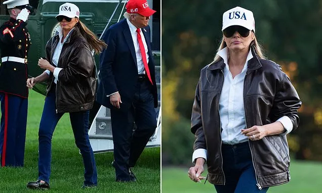 Melania Trump dresses down to greet sailors at Navy's celebration