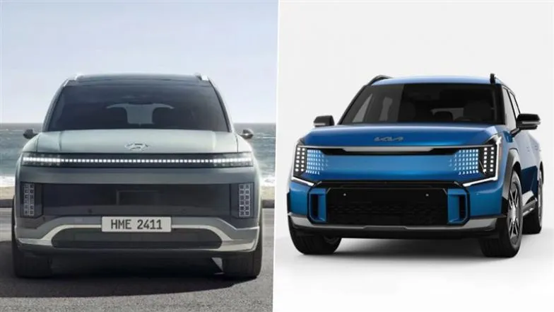 Los Angeles Auto Show: Hyundai Showcases Ioniq 9 and Kia Unveils High-Performance EV9 Electric SUV at LA Auto Show | 🚘 LatestLY