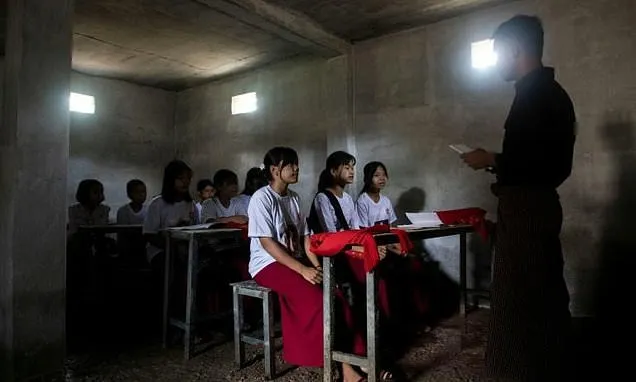 Myanmar air strikes force youth into bunker schools