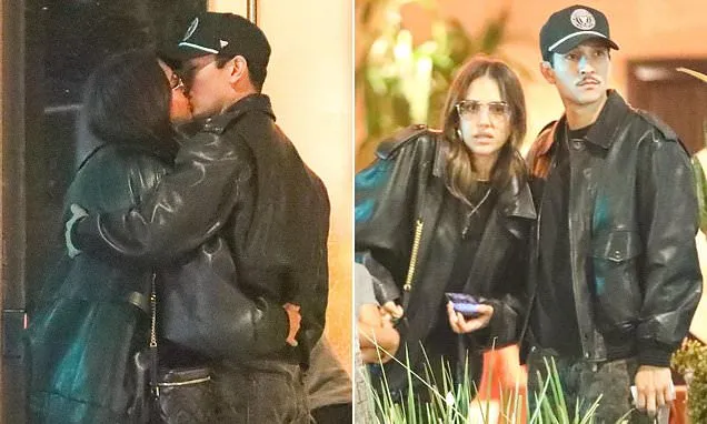 Jessica Alba, 44, kisses younger Danny Ramirez, 33, during date night