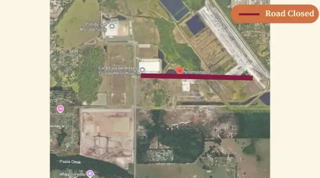 Winter Haven Sinkhole Scare Alleviated: Tunnel Under Roadway Closes Intermodal Drive