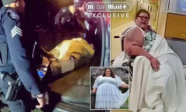 550lb celebrity hoisted into police van by SIX cops before vanishing