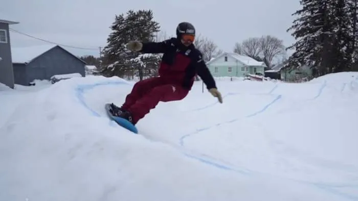 Michigan snowboarder Nick Baumgartner trains for Olympics in his own backyard