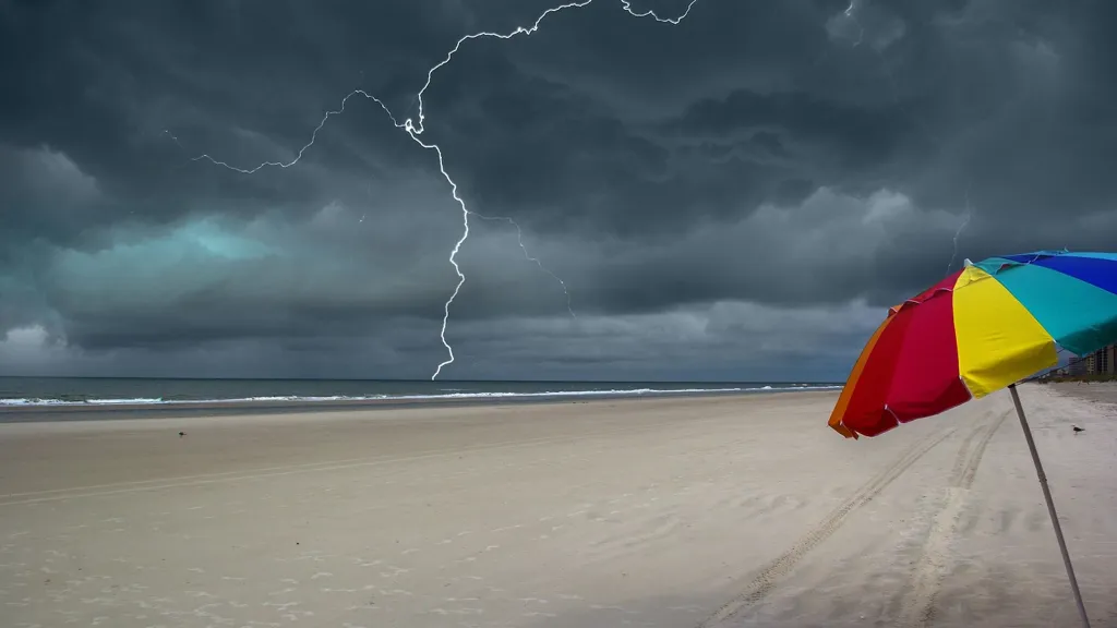 Women knocked unconscious on beach after near-direct hit by lightning