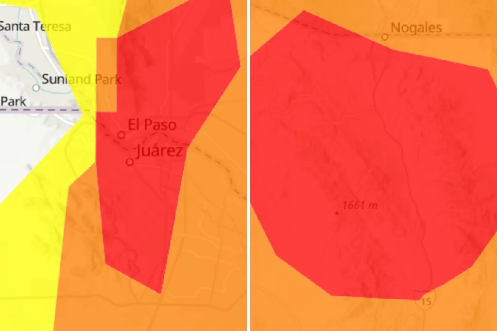 Thousands warned to stay indoors in Arizona, New Mexico, Texas