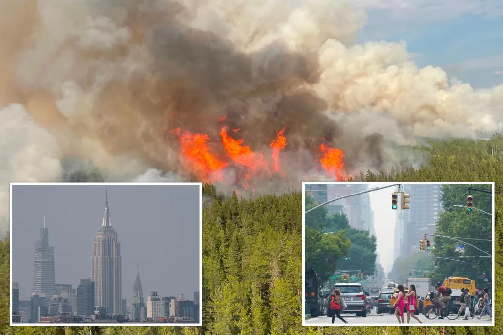 NYC air quality plummets as Canadian wildfire smoke invades US  -- ...
