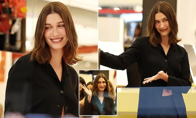 Hailey Bieber stuns as she launches cult beauty brand Rhode in Sydney