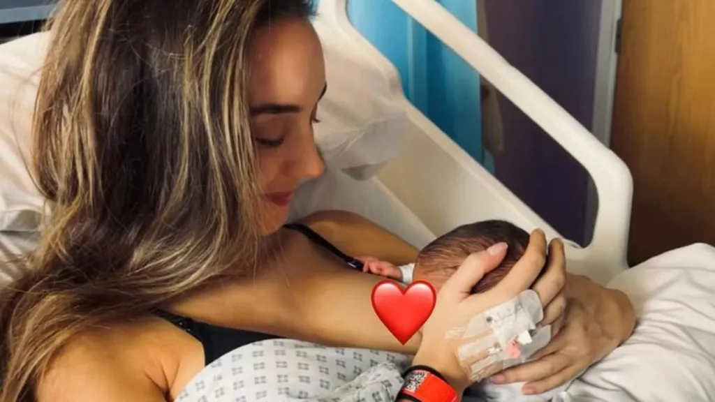 Emily Andre reveals she suffered rare complication while giving birth