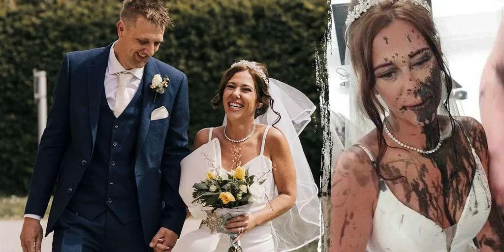 Bride's sister-in-law douses her in black paint moments before ceremony in horrifying 'revenge' attack