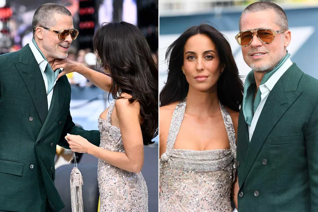 Brad Pitt and Ines de Ramon Share Special Moment at London 'F1' Premiere During Glamorous Red Carpet Appearance