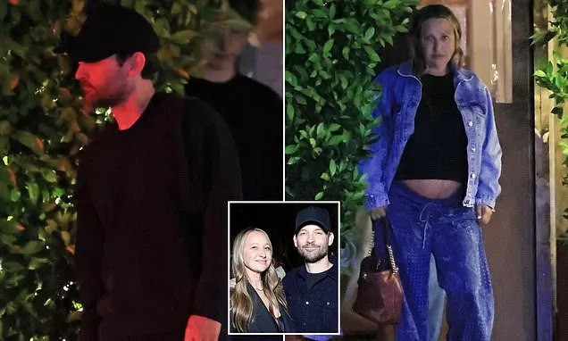 Tobey Maguire and pregnant ex Jennifer Meyer reunite with kids in LA