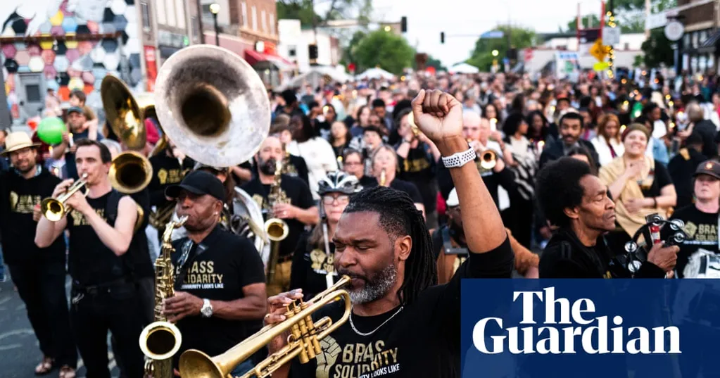 The Minneapolis brass band bringing joy amid grief: 'When people see us playing, it gives them hope'