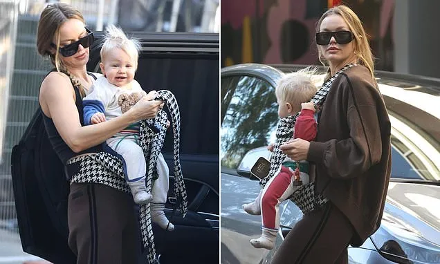 Madeline Holtznagel cuts relaxed figure on Mother's Day with baby son
