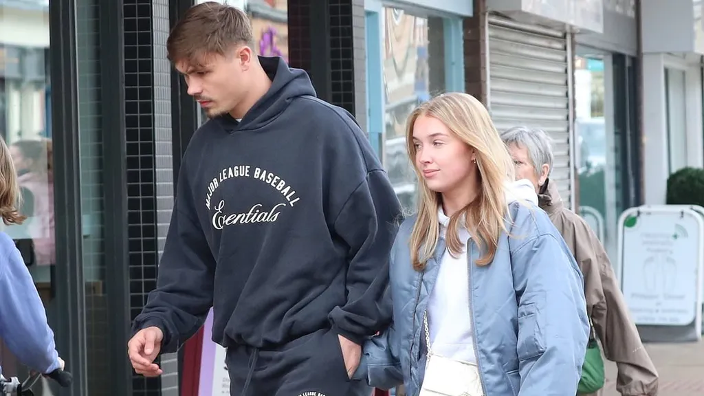 Hattie Dynevor and boyfriend Callum Doyle step out in Cheshire