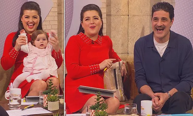 Stormy Huntley overwhelmed as husband and baby gatecrash live show